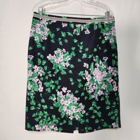 Talbots Dresses & Skirts - TALBOTS The Oprah Magazine Feminine Romantic Preppy Blue Floral Skirt Size 12.